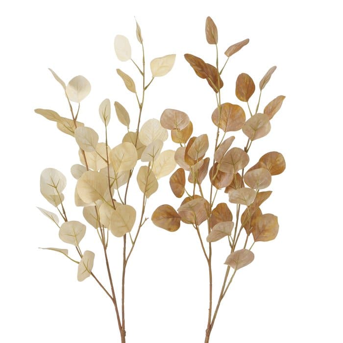 UKALYPTUS DEKORATĪVIE ZARI H98CM 2 VEIDI, BRŪNS, METĀLS/PLASTMASA/POLIESTERS