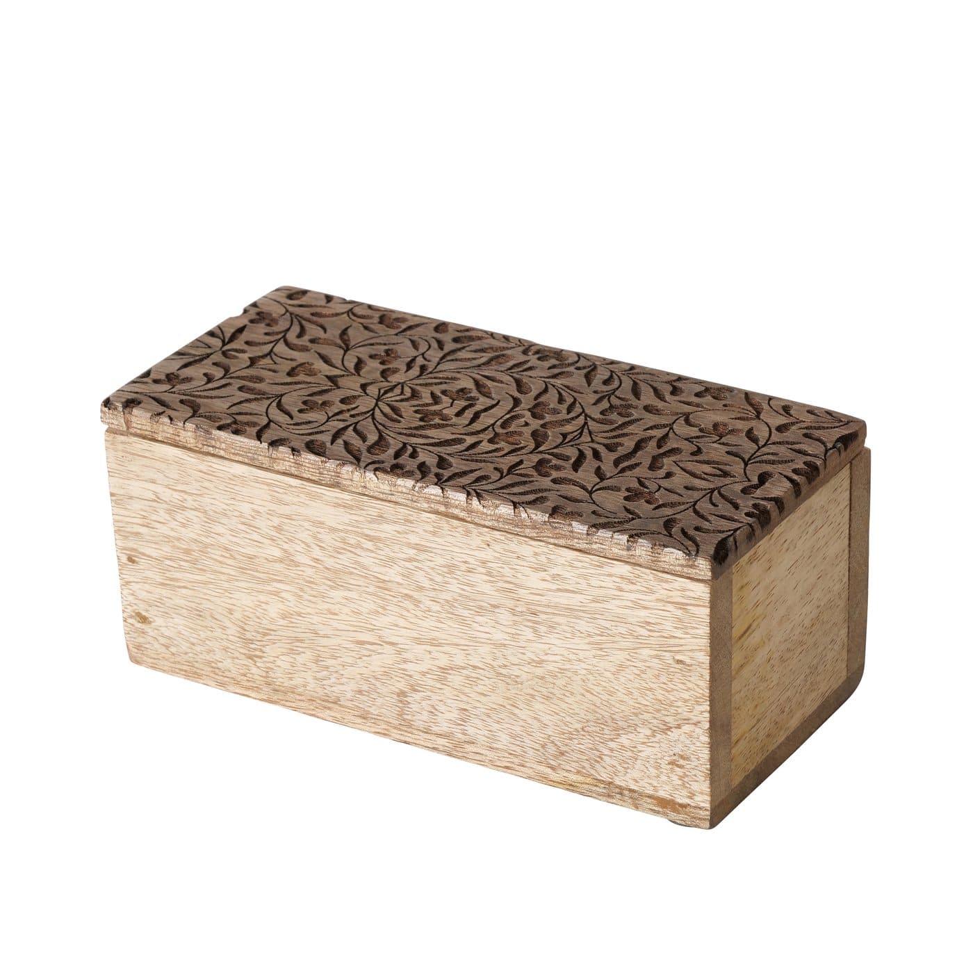 RANNIKA LĀDĪTE 15X17X6.5CM, AR NOŅEMAMU VĀKU, MANGO KOKS