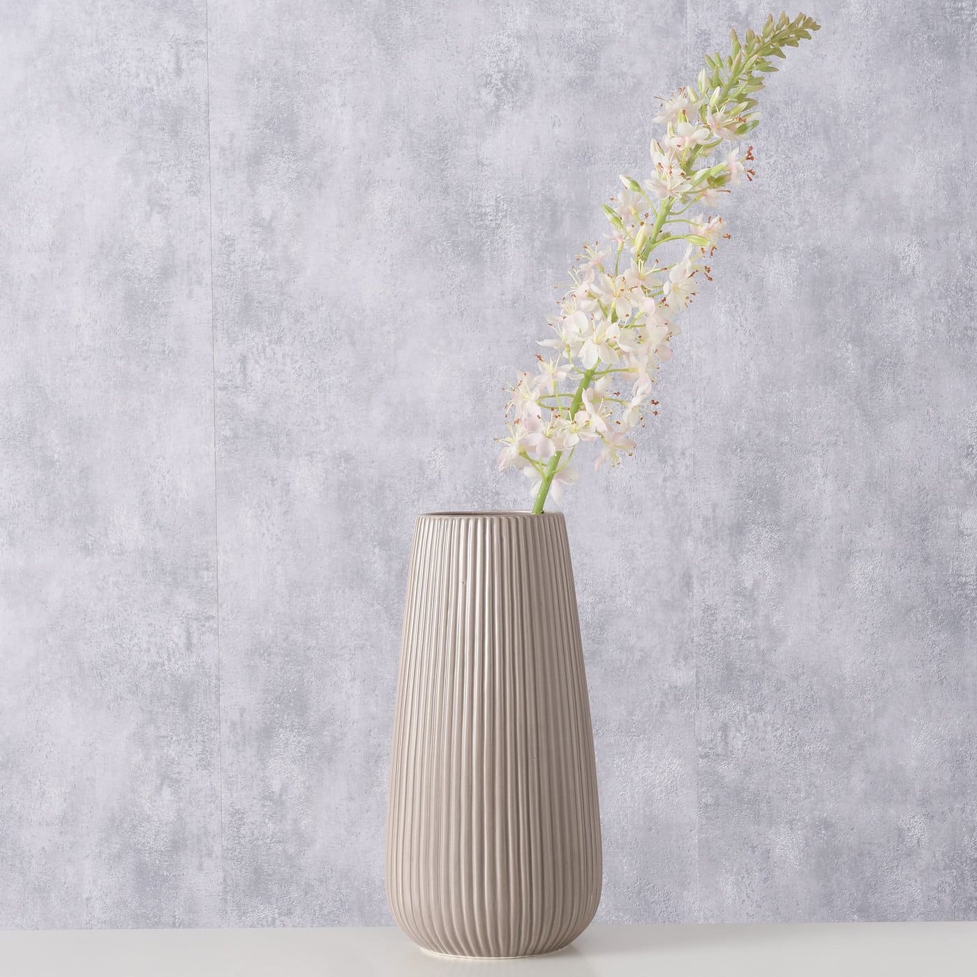 VIO VĀZE H30CM, BRŪNA, KERAMIKA