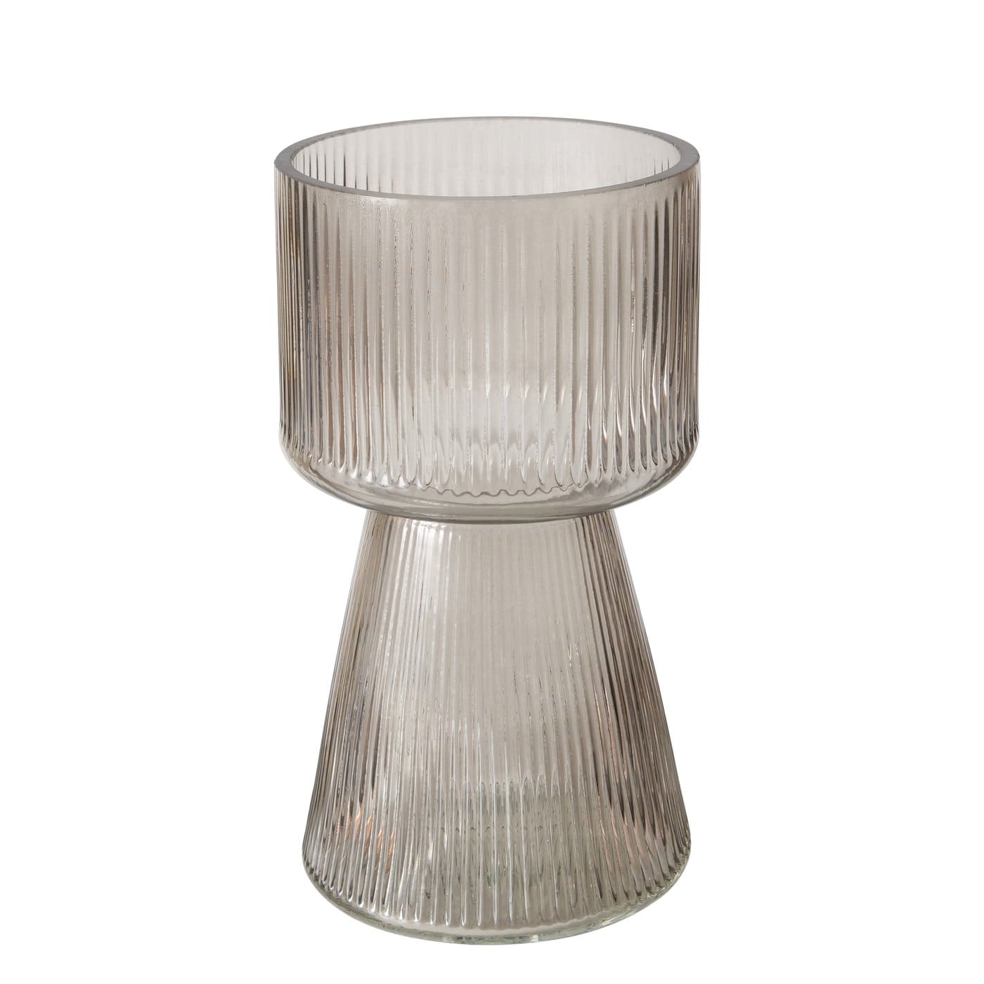 IMANO VĀZE H18CM 3 VEIDI, PELLĒKA/ROZĀ/BRŪNA, LAKOTS STIKLS
