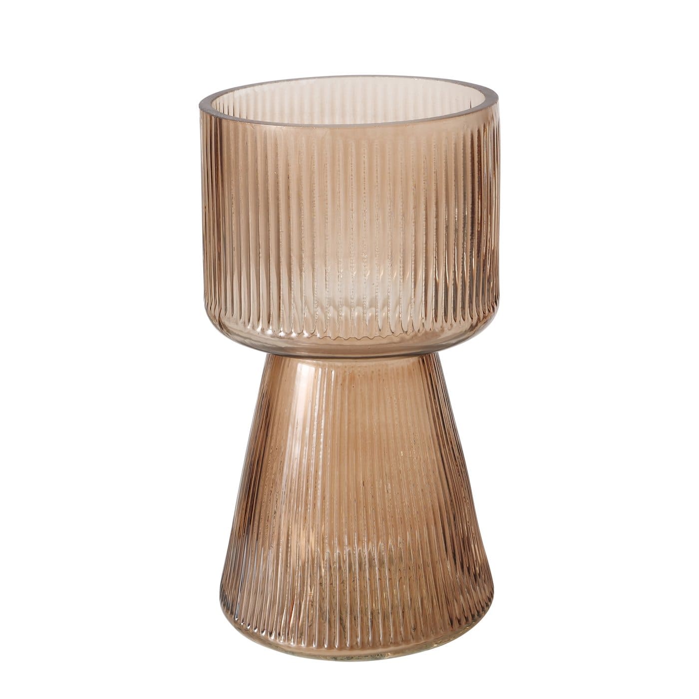 IMANO VĀZE H18CM 3 VEIDI, PELLĒKA/ROZĀ/BRŪNA, LAKOTS STIKLS