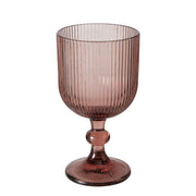 RIGANO GLĀZE VĪNAM 320ML, H17CM, UZ KĀJIŅAS, T.ROZĀ, STIKLS