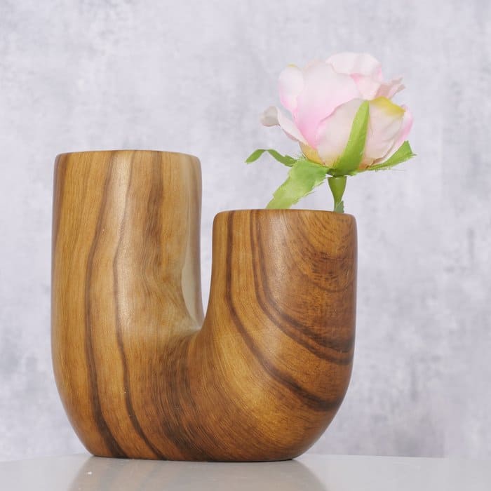 WILHELMY VĀZE H14.5CM, BRŪNA, KERAMIKA