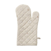 BAKERY VIRTUVES CIMDS 20X33CM 2 VEIDI, BALTS/BRŪNS DIZ., KOKVILNA/PP PILD.
