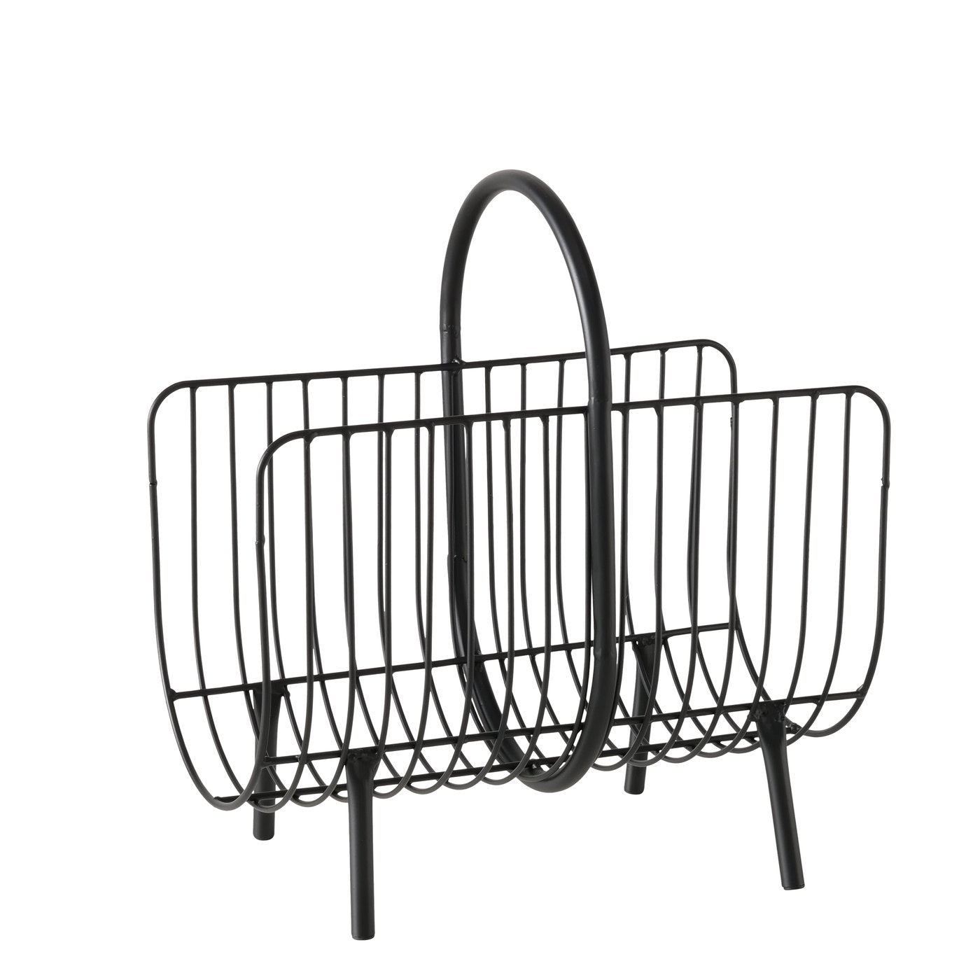 CINDY GROZS AVĪZĒM H40CM/W22CM, MELNS, METĀLS