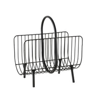 CINDY GROZS AVĪZĒM H40CM/W22CM, MELNS, METĀLS