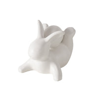 HILDY FIGŪRA-ZAĶIS H12.5CM 2 VEIDI, BALTS, KERAMIKA