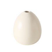 RIKKE VĀZE H12CM, 2 KRĀSAS BALTA/BĒŠA, PORCELĀNS