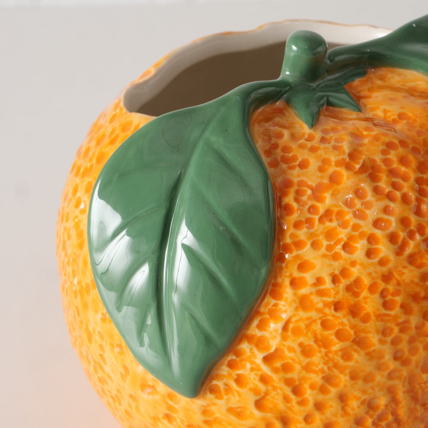 ORANGE VĀZE H12.8CM/D14CM, MANDERĪNS, PORCELĀNS