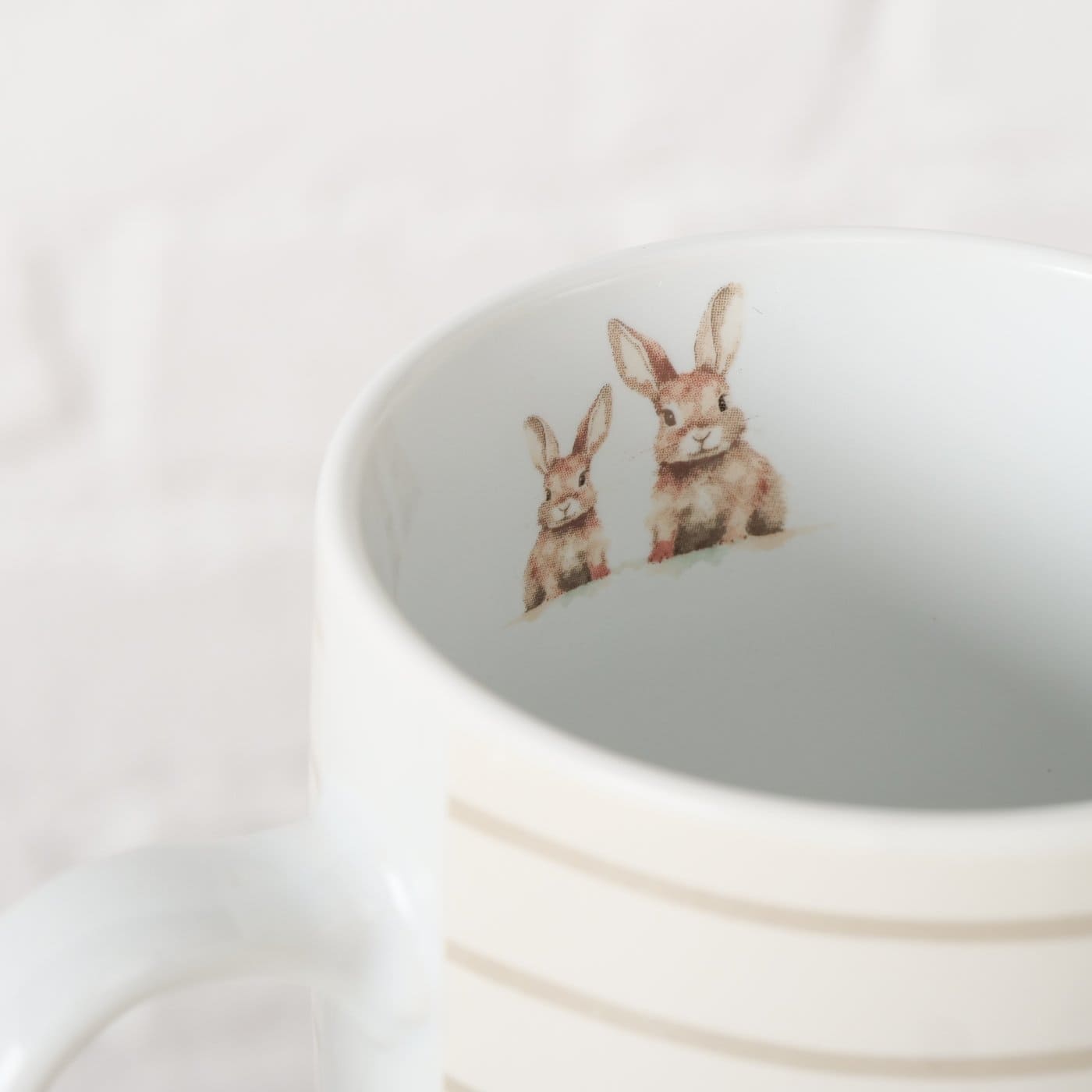 HANSI KRŪZE 330ML, ZAĶU DIZAINS, PORCELĀNS