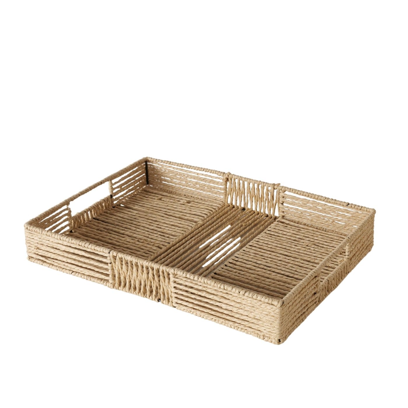 PAGERA PAPLĀTE 30.5X41.5X6.3CM, METĀLS/PAPĪRA VIRVE