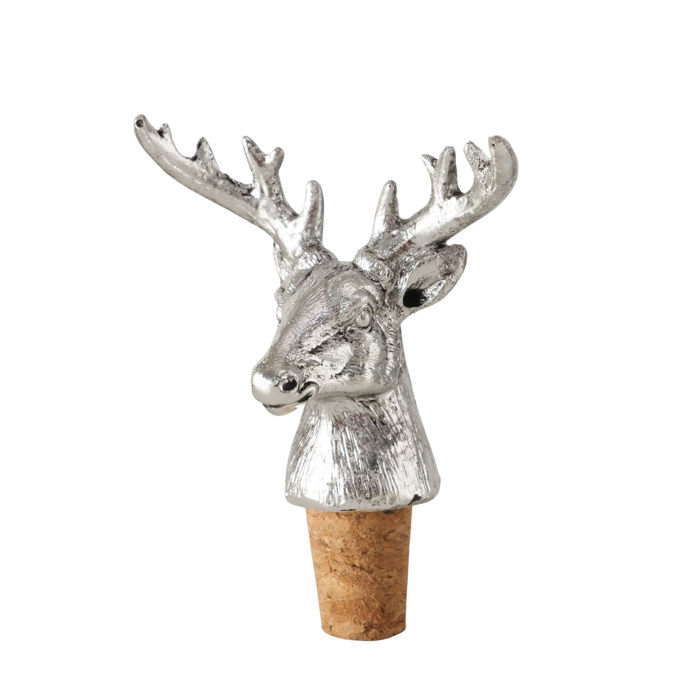 KORT, KORĶIS PUDELEI-BRIEDIS H10CM, SUDRABA KR., POLIREZĪNS/KORĶIS