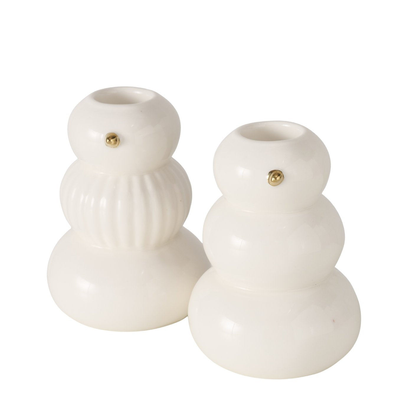 ISLO SVEČTURIS H9.5CM 2 VEIDI, BALTS, PORCELĀNS