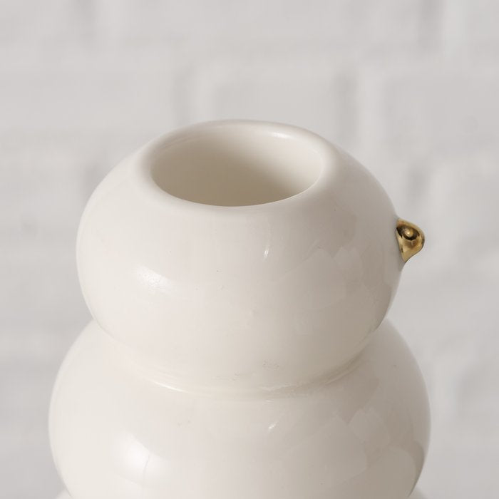 ISLO SVEČTURIS H9.5CM 2 VEIDI, BALTS, PORCELĀNS