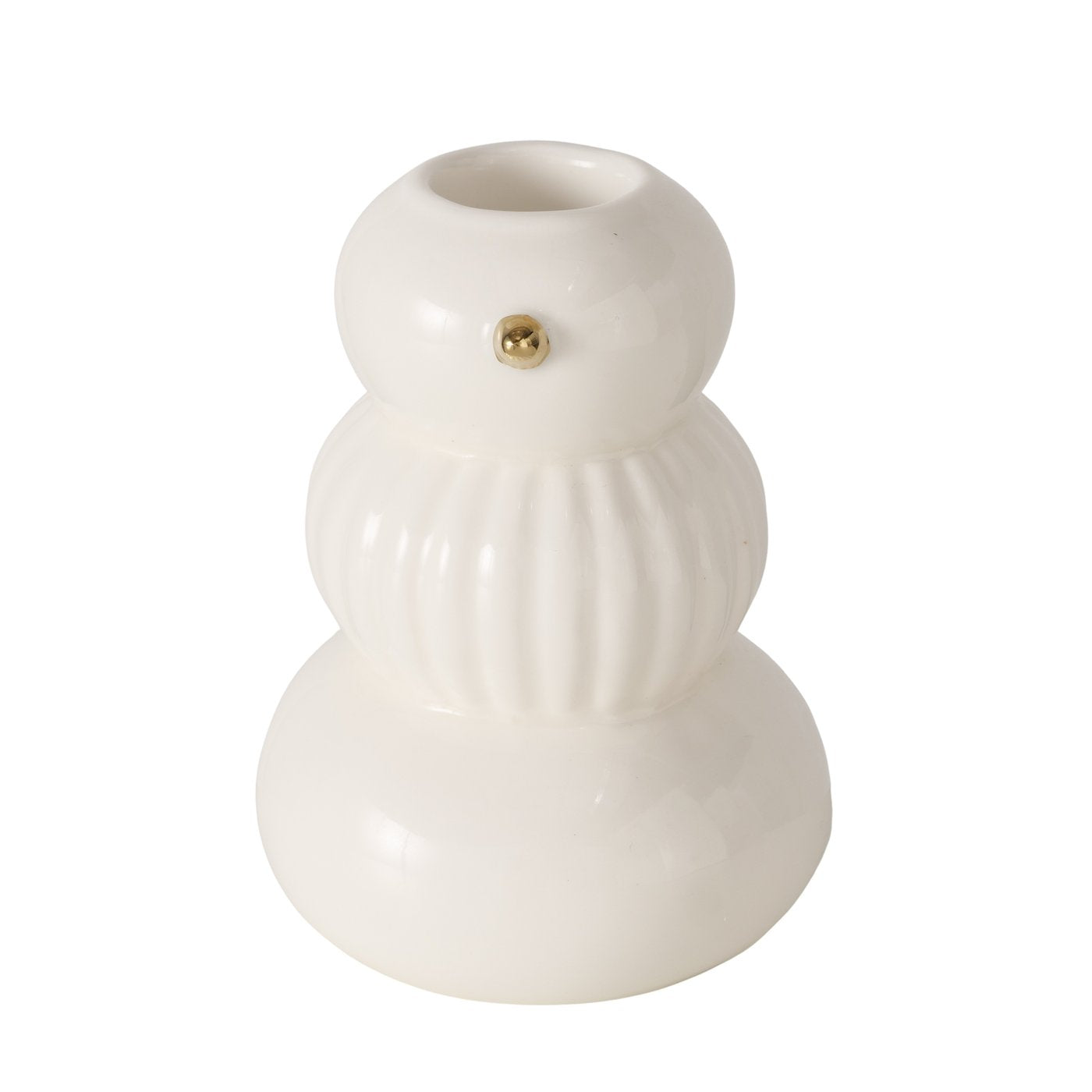 ISLO SVEČTURIS H9.5CM 2 VEIDI, BALTS, PORCELĀNS