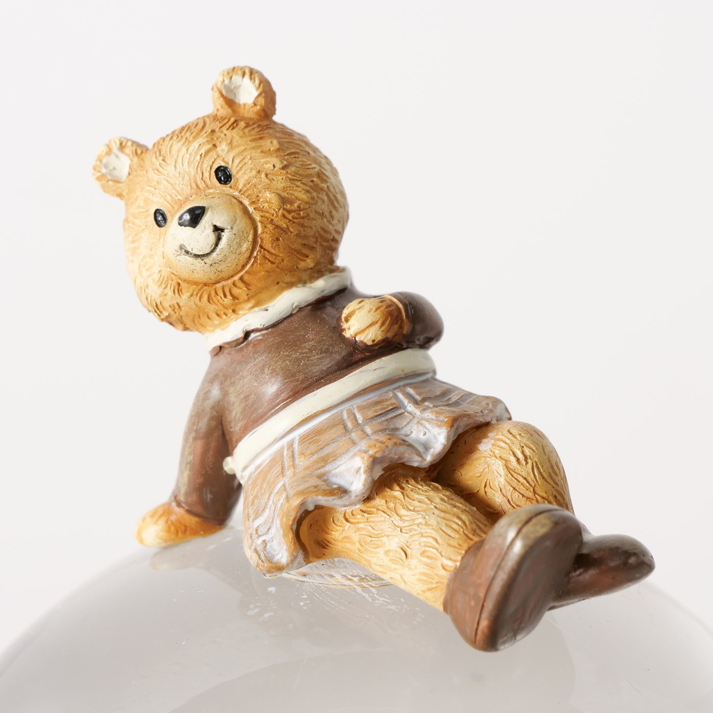 DEKORATĪVA FIGŪRA-SNIEGA BUMBA HENRY H10CM, ASORTĒTAS KRĀSAS/MATERIĀLI