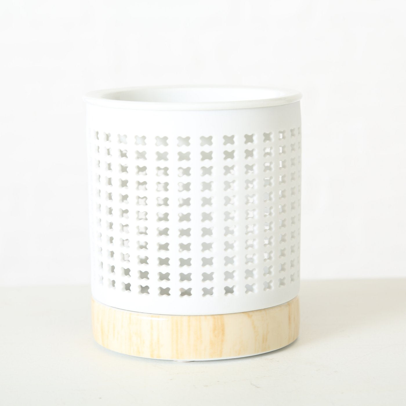 SVEČTURIS TĒJAS SVECEI-AROMATIZĒTĀJS H11CM, 3 VEIDI, BALTS, PORCELĀNS