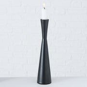 CONE SVEČTURIS 26CM, MELNS, ALUMĪNIJS (2016602)