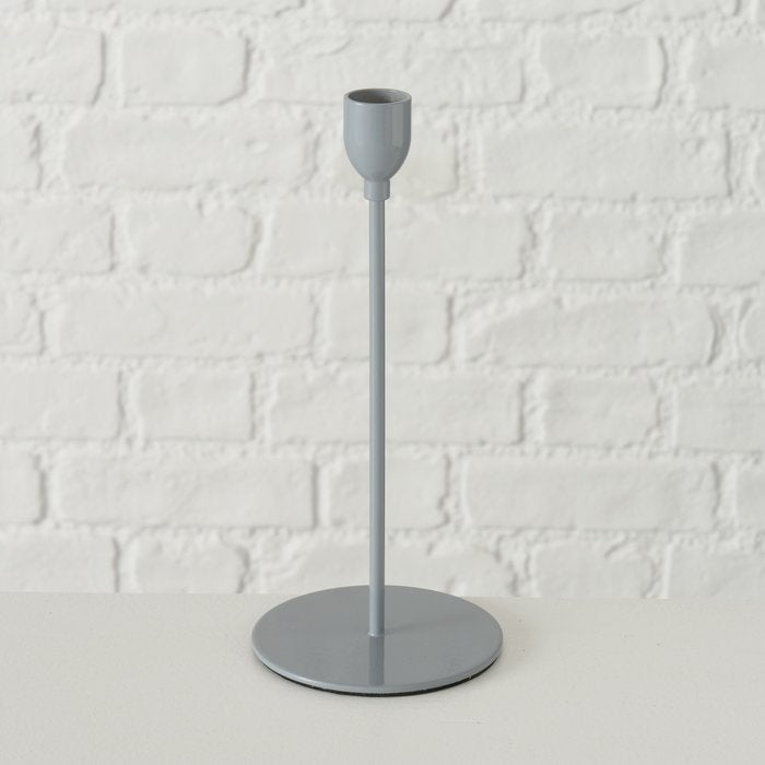 MALTE SVEČTURIS UZ KĀJAS 23CM PELĒKS, METĀLS (2019556)