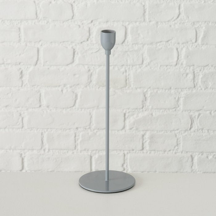 MALTE SVEČTURIS UZ KĀJAS 28CM PELĒKS, METĀLS (2019556)