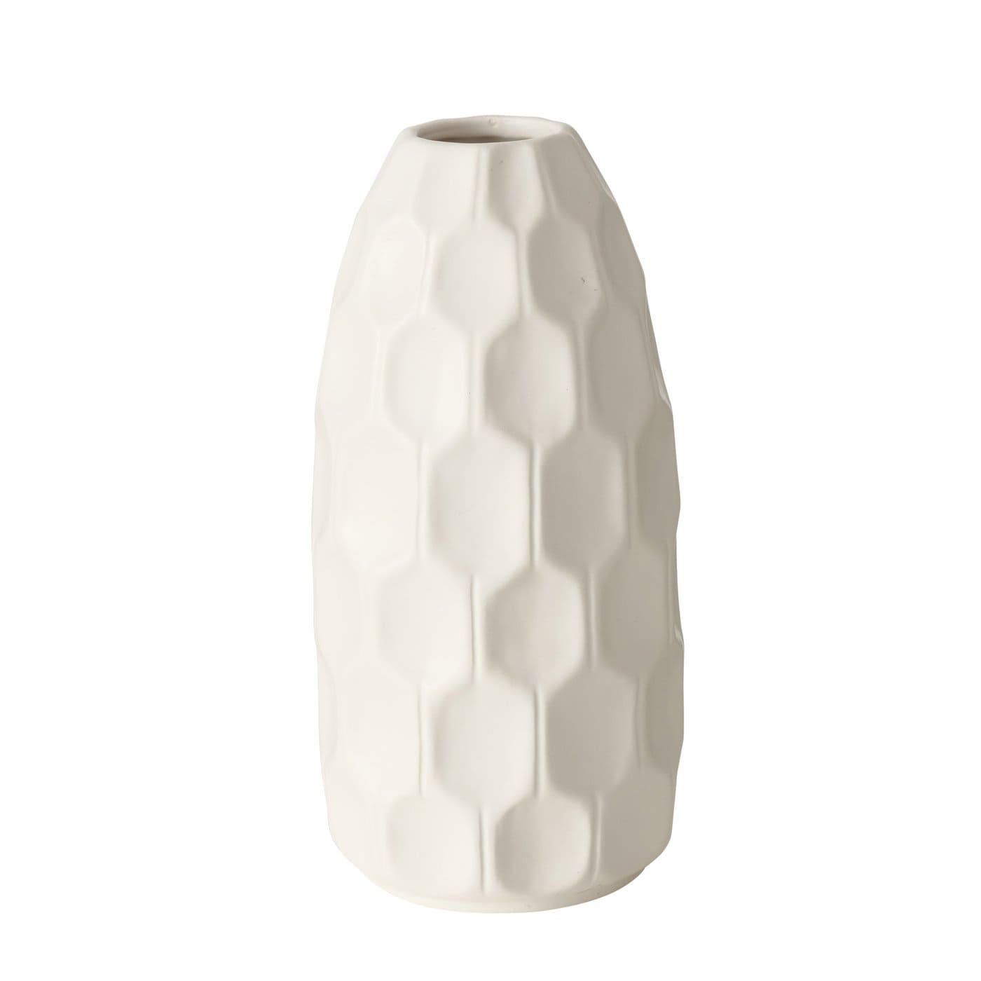 SIMONA VĀZE H19CM/D9CM, BALTA, KERAMIKA (2019634)