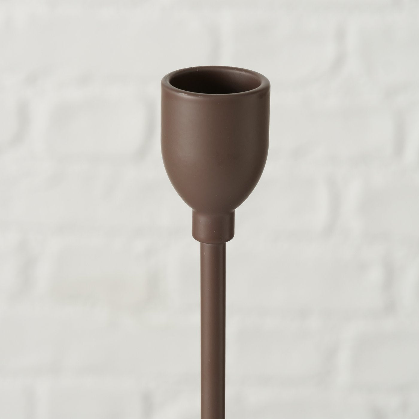 MALTE SVEČTURIS 28CM, UZ KĀJAS, BRŪNS, METĀLS (2024751)