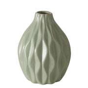 ALINA VĀZE H15CM/D12CM, G.ZAĻA, PORCELĀNS (2025736)