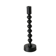 KLISKO SVEČTURIS H31CM, UZ KĀJIŅAS, MELNS, ALUMĪNIJS (2039257)