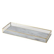 FRANZISKA PAPLĀTE 15X42X4CM, PELĒKS/ZELTA KR., NER.T./STIKLS (2039977)