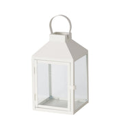SCADO LATERNA AR ROKTURI H27CM, 17X17CM, BALTS, DZELZS PULVERA PĀRKLĀJUMS (2043969)