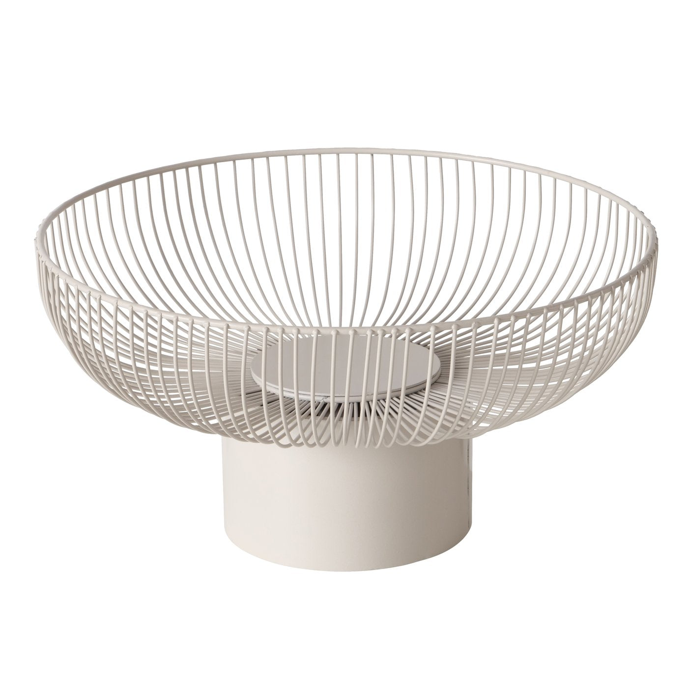 CINDY DEKORATĪVĀ BĻODA D38CM/H20CM, UZ PAAUGSTINĀJUMA, BĒŠA, METĀLS
