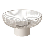 CINDY DEKORATĪVĀ BĻODA D38CM/H20CM, UZ PAAUGSTINĀJUMA, BĒŠA, METĀLS