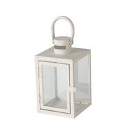 ARANA SVEČTURIS-LATERNA H18.2CM/11.5X11.5CM, BALTS, METĀLS/STIKLS (2054960)