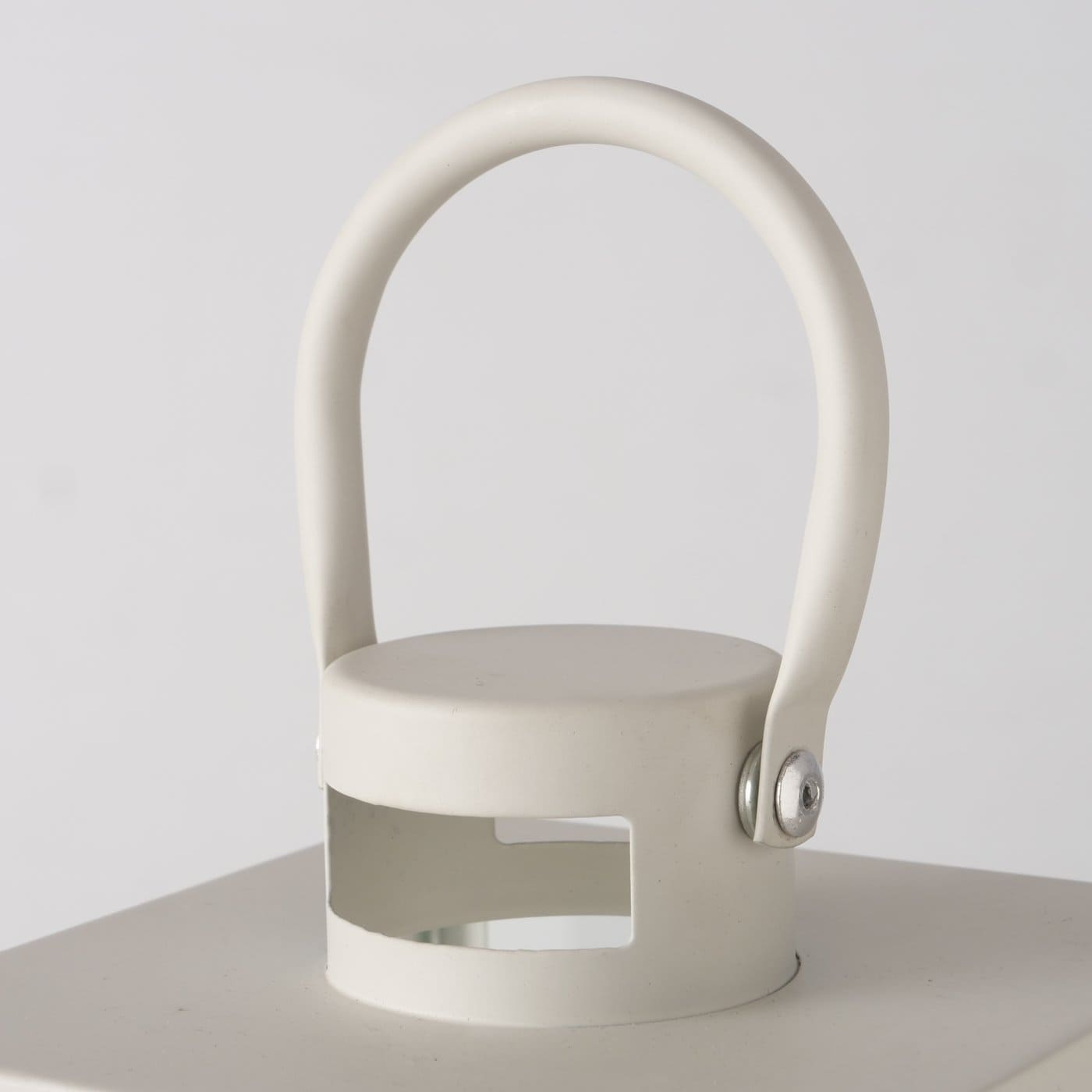 ARANA SVEČTURIS-LATERNA H18.2CM/11.5X11.5CM, BALTS, METĀLS/STIKLS (2054960)