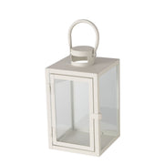 ARANA SVEČTURIS-LATERNA H23.8CM/11.5X14.5CM, BALTS, METĀLS/STIKLS (2054960)
