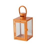 ARANA SVEČTURIS-LATERNA H18.2CM/11.5X11.5CM, ORANŽS, METĀLS/STIKLS (2054963)