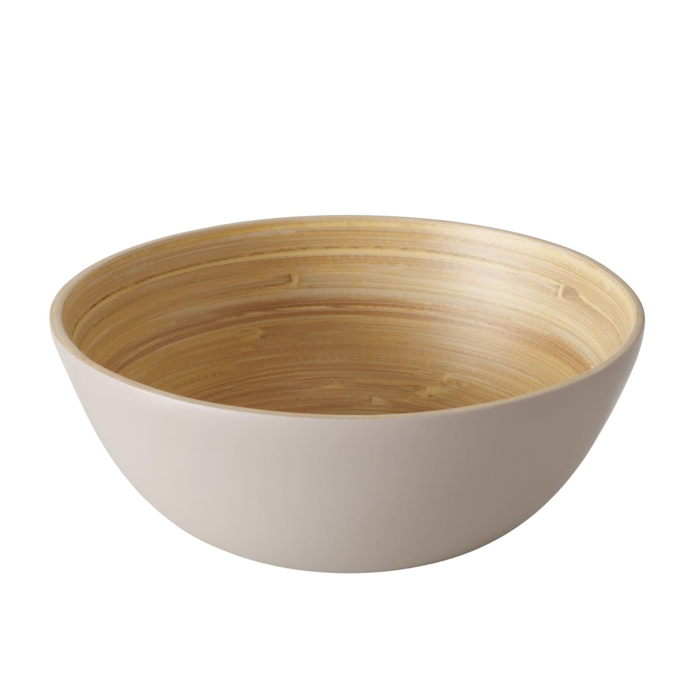 BAMBO BĻODA D18.5CM/H7CM, BĒŠA/BALTA, BAMBUSS (2060840)