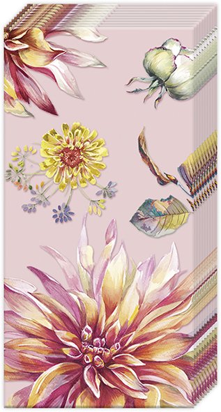 DAHLIA DREAM SALVETES 21x21CM 10GAB, ROZĀ,  4SL PAPĪRS