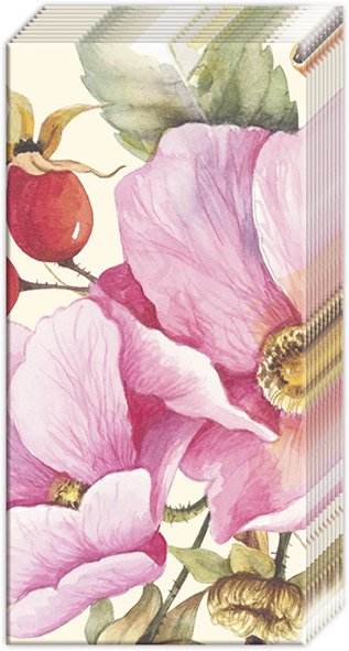 WILD ROSE SALVETES 21x21CM 10GAB, 4SL PAPĪRS