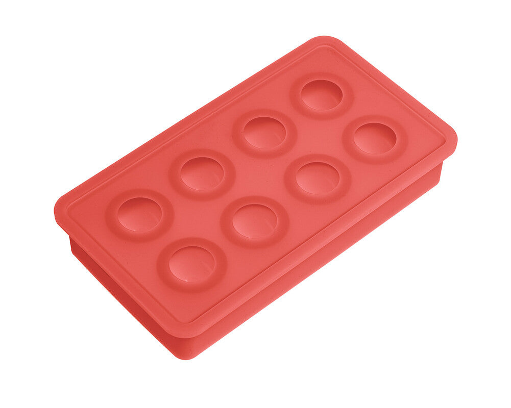 LEDUS FORMIŅA 11x20x3.3CM, BUMBIŅAS D3.3CM, SARKANA, SILIKONS