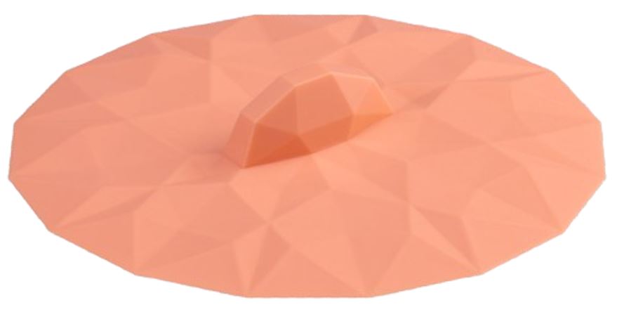 MY LID VĀCIŅŠ GLĀZEI D10.4CM, KORAĻĻU KRĀSAS DIMANTS, SILIKONS