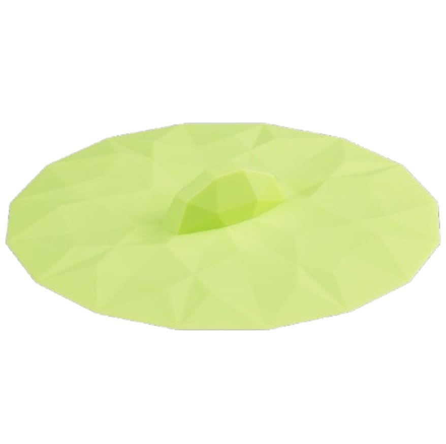 MY LID VĀCIŅŠ GLĀZEI D10.4CM, GAIŠI ZAĻŠ DIMANTS, SILIKONS