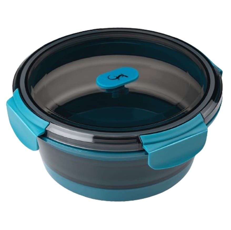 UP&DOWN PUSDIENU KASTĪTE 800ML, D17.4CM, APAĻA,  TIRKĪZZAĻA, PLASTM./SILIKONS