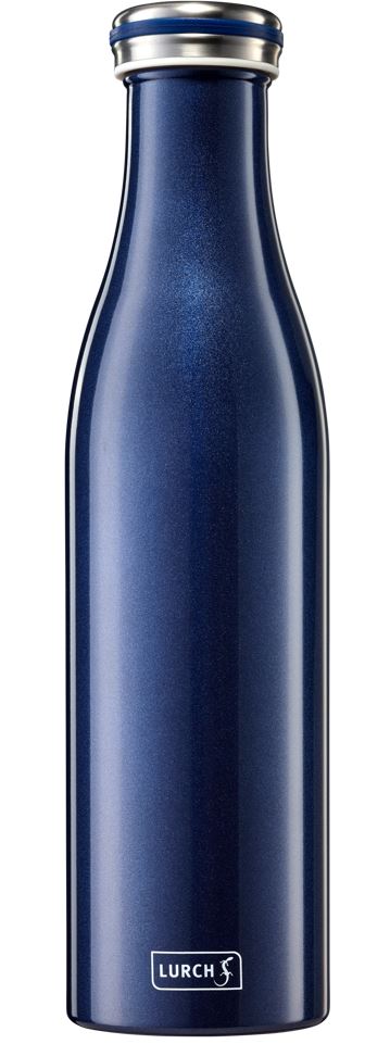 TERMOPUDELE 750ML, TUMŠI ZILA, AR METĀLISKU SPĪDUMU, N/T