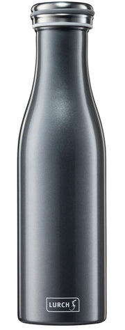 TERMOPUDELE 750ML, TUMŠI PELĒKA, AR METĀLISKU SPĪDUMU, N/T