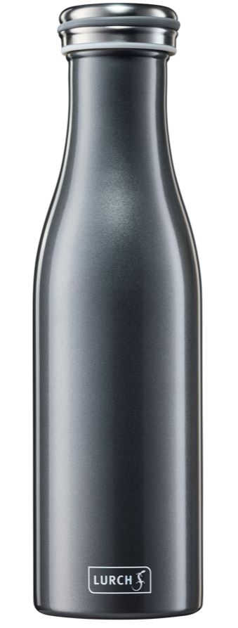 TERMOPUDELE 750ML, TUMŠI PELĒKA, AR METĀLISKU SPĪDUMU, N/T