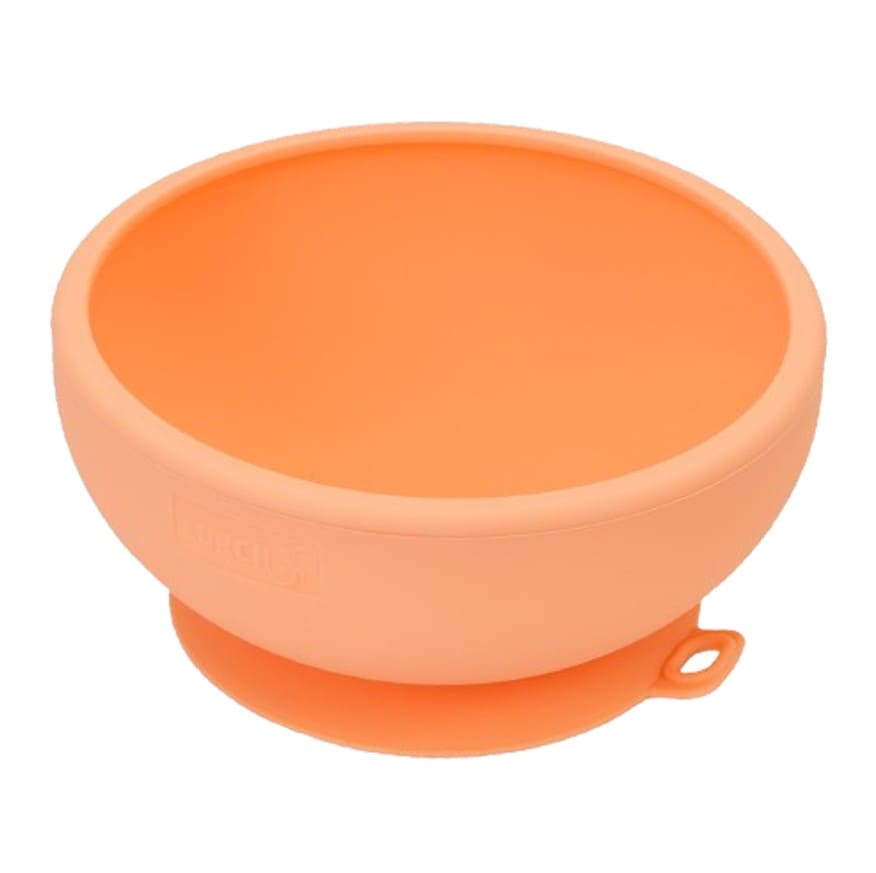 LITTLE LURCH BĻODIŅA D12.4CM, H6,5CM BĒRNIEM, APRIKOŽU ORANŽS, PREMIUM PLATĪNSILIKONS