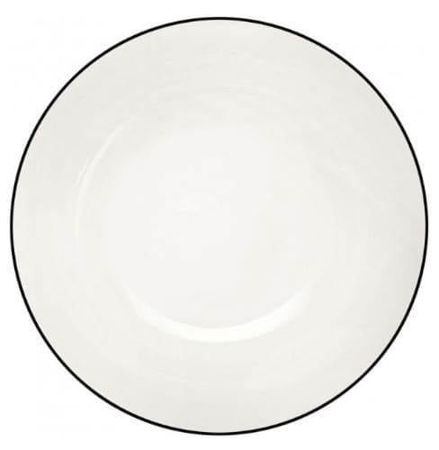 LIGNE NOIRE PASTAS ŠĶĪVIS 22CM, BALTS, PORCELĀNS