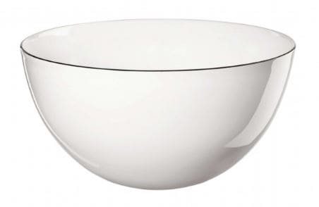 LIGNE NOIRE BĻODA 500ML, D15,5CM, BALTA, PORCELĀNS