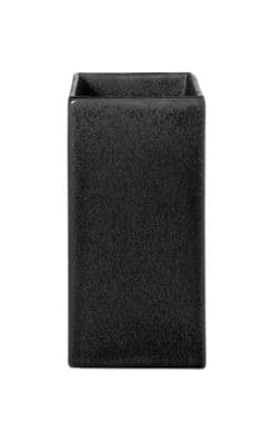 QUADRO CLASSIC VĀZE H16CM MELNA, KERAMIKA